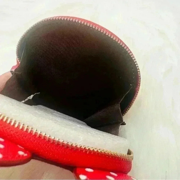Red Polka Dot Coin/Card Purse, Mini Mouse Inspired - Picture 5 of 5